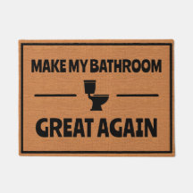 Grappige badkamer toilet Humor rustieke minimalist