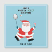 Grappige Badminton Kerst Kaarten (Voorkant)