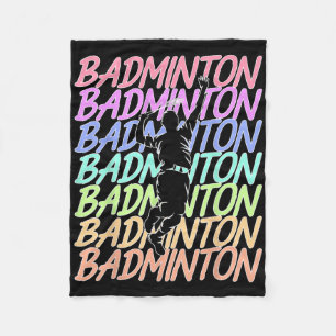 Grappige Badminton Shuttle Badminton Player S Fleece Deken