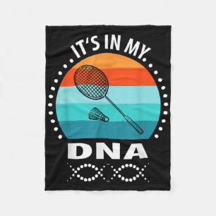 Grappige  Badminton Shuttle Badminton Player S Fleece Deken
