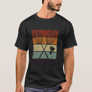 Grappige Badminton Silhouet Mannen Vrouwen Kindere T-shirt