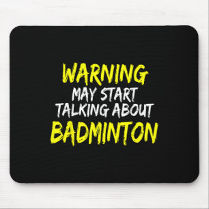 Grappige Badminton Spreuk Badminton Speler Spreuk Muismat