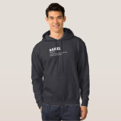 Grappige Baker Definition Hoodie (Voorkant volledig)