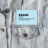 Grappige Bakery Worker Definitie Button (Insitu)