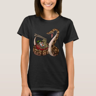Grappige Ball Python Art voor mannen vrouwen Snake T-shirt