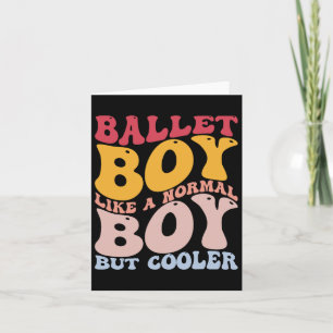 Grappige balletdanser Ballet Boy als een normale Kaart