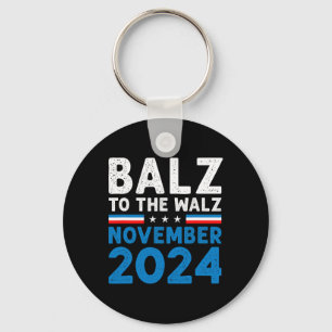 Grappige Balz naar de Walz Kamala Harris Tim Walz Sleutelhanger