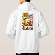 Grappige banaan en kiwi compliment koppel hoodie