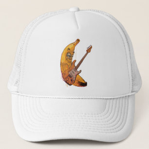Grappige Banaan Gitaar Pet   Cartoon Muziekmuts