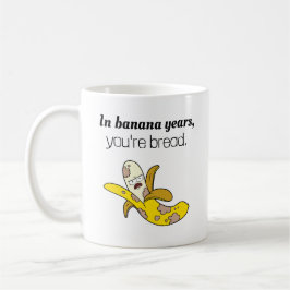 Grappige Banaan Jaar Verjaardag Koffie Mok