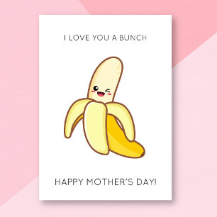 Grappige banaan Moederdag Kaart