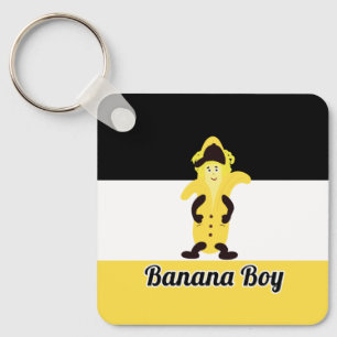 Grappige banaan sleutelhanger