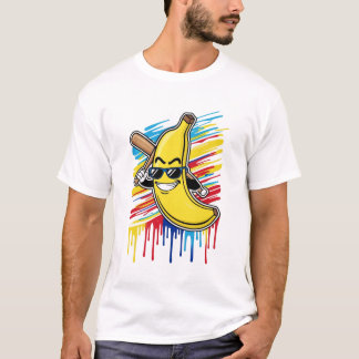 Grappige Banaan Swingende Honkbal Grappige Drip Ma T-shirt