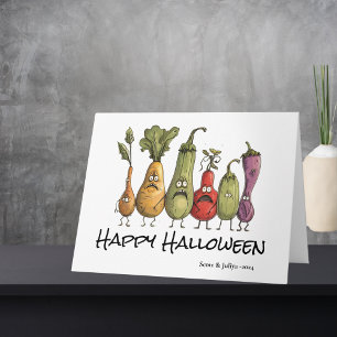 Grappige bang veggie Halloween groet Kaart