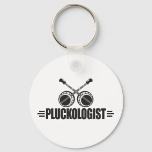Grappige Banjo Speler Sleutelhanger