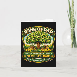 Grappige Bank van Papa Snel Cash Kredietcheck Vade Kaart