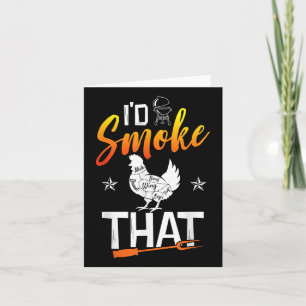 Grappige Barbecue Chicken Graphic Vrouwen Mannen V Kaart