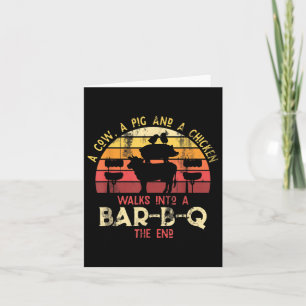 Grappige Barbecue Gerookt Vlees Lover Gift Idee BB Kaart
