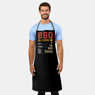 Grappige Barbecue Timer Aantal Bier Rare Medium Schort