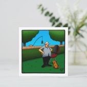 Grappige barbecue uitnodigingen Spectickles (Staand voorkant)