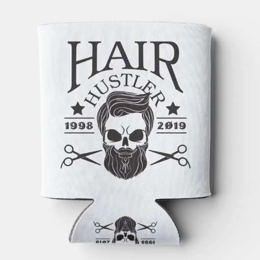 Grappige Barber Baard Haar Hustler 2019 Gift Blikjeskoeler (Achterkant)