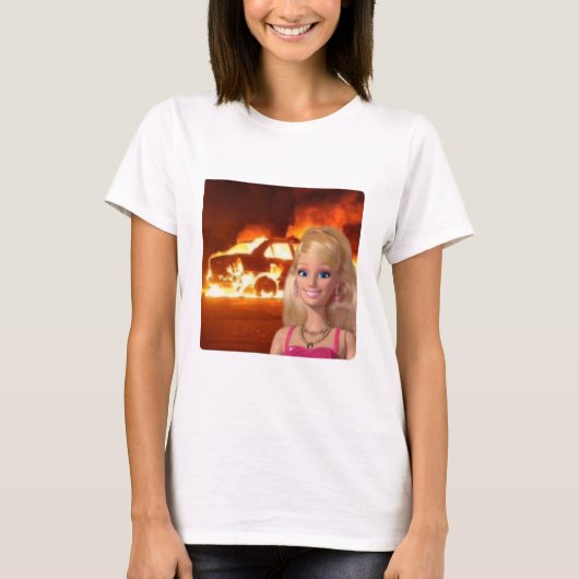 Grappige Barbie shirten T-shirt (Voorkant)