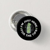 Grappige barman gewoon ronde button 3,2 cm (Voorkant /achterkant)