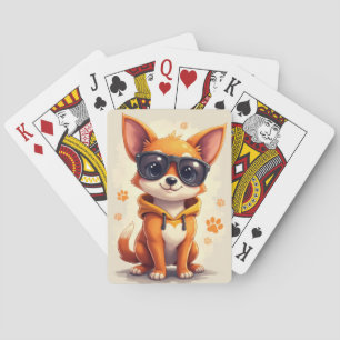 Grappige Basenji Kawaii Hond Pokerkaarten