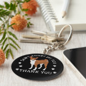 Grappige Basenji-sleutelhangers Sleutelhanger (Zijkant)