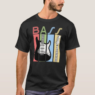 Grappige  basgitaar akoestische elektrische muziek t-shirt