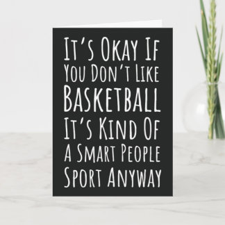 Grappige Basketbal Kaarten Sport Team Speler Fan