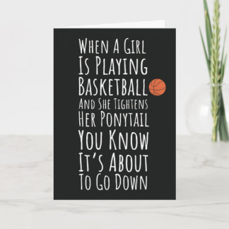 Grappige Basketbal Kaarten Voor Haar Tiener Meisje