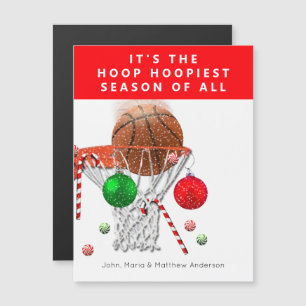 Grappige basketbal kerstkaart