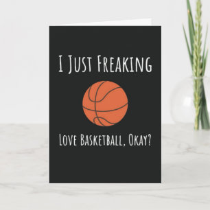 Grappige Basketbal Liefhebber Kaarten Speler Atlee