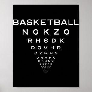 Grappige Basketbal Opticians Board Joke Tanktop Poster