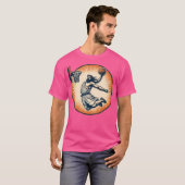 Grappige Basketbal Retro Jezus Christus T-shirt (Voorkant volledig)