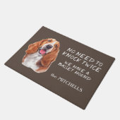 Grappige Basset Hound Deurmat (Schuin)