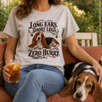 Grappige Basset Hound Zero Haast