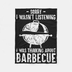 Grappige BBQ barbecue grill grillen grap roken vle Fleece Deken