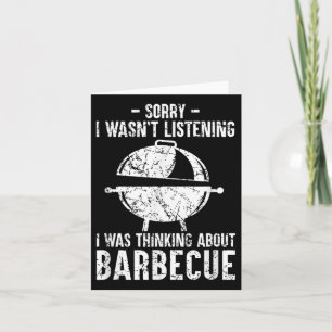 Grappige BBQ barbecue grill grillen grap roken vle Kaart