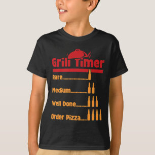 Grappige Bbq Bier Flessen Grill Timer Voor Ckyard T-shirt