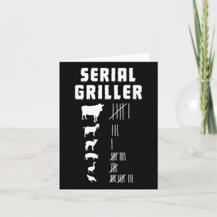 Grappige BBQ bijvullen grillen barbecue - Serial G Kaart