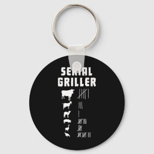 Grappige BBQ bijvullen grillen barbecue - Serial G Sleutelhanger
