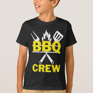 Grappige BBQ CREW Grill Chef Kook Team Koken T-shirt