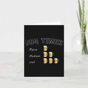 Grappige BBQ Gerookte Steak Beer Drink Gift Barbec Kaart