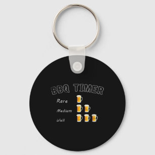 Grappige BBQ Gerookte Steak Beer Drink Gift Barbec Sleutelhanger