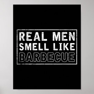 Grappige BBQ gerookte vlees grill BBQ chef cadeau Poster