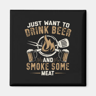Grappige Bbq Grill Chef Grilling Master Rbecue Lie Magneet