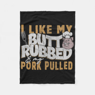 Grappige Bbq Grill Citaten Varken Getrokken Varken Fleece Deken
