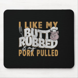 Grappige Bbq Grill Spreuk Varken Getrokken Varkens Muismat